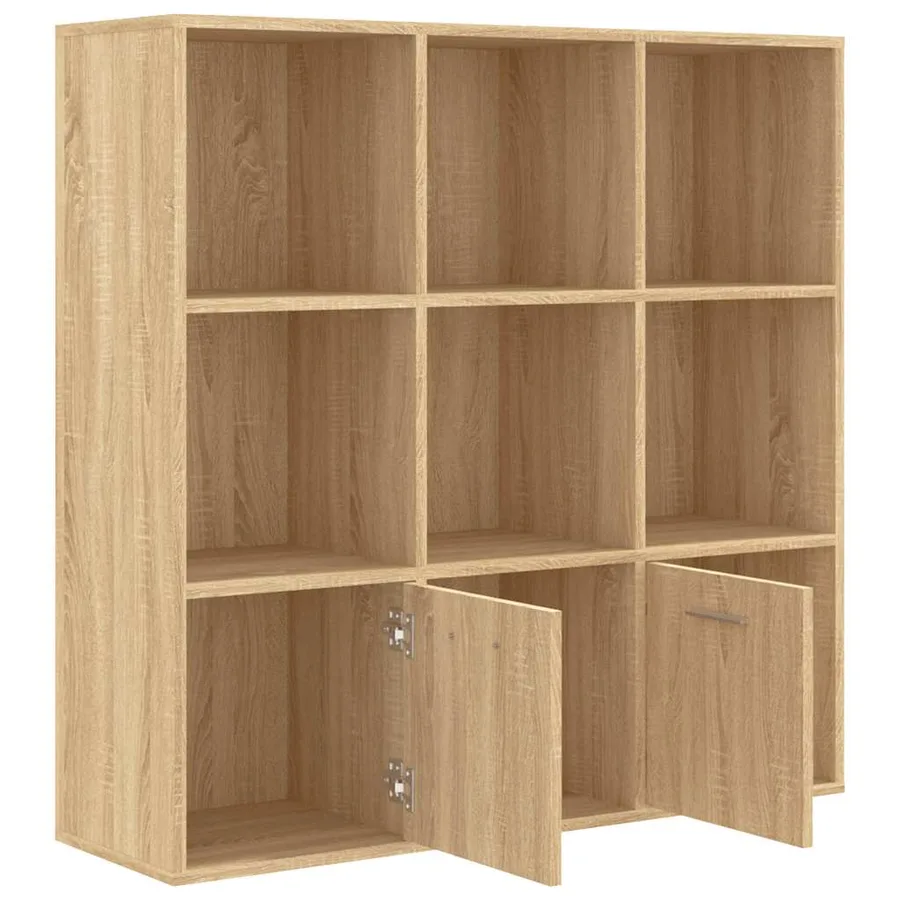 Bibliothèque Chêne sonoma 98x30x98 cm Bois d’ingénierie - 7