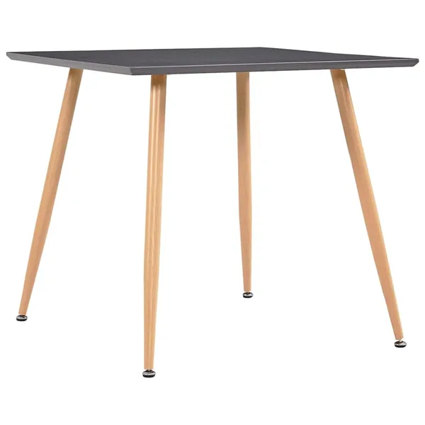 Table de salle à manger Gris et chêne 80,5x80,5x73 cm MDF