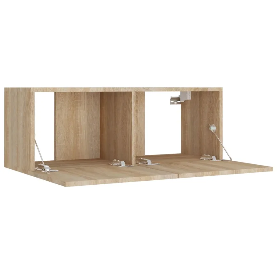 Ensemble de meubles TV 4 pcs Chêne sonoma Bois d'ingénierie - 6