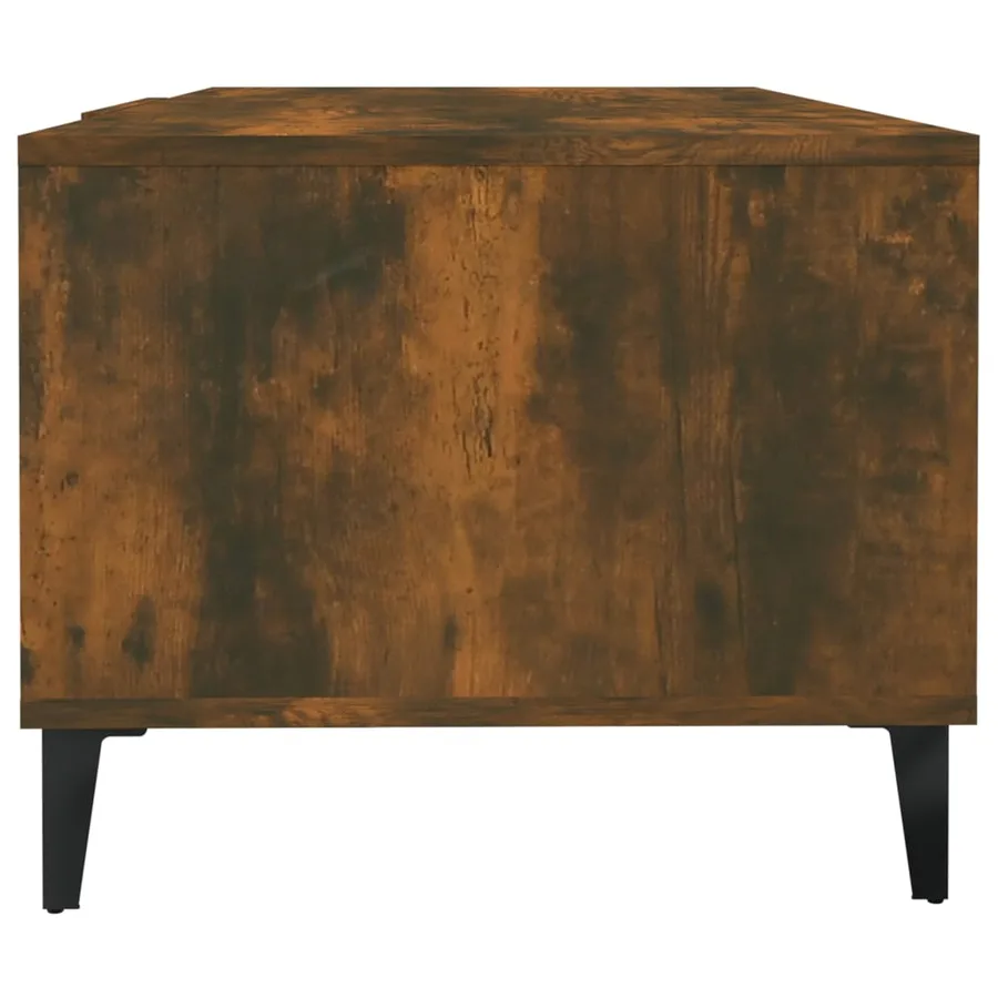 Table basse Chêne fumé 102x50x40 cm Bois d'ingénierie - 7
