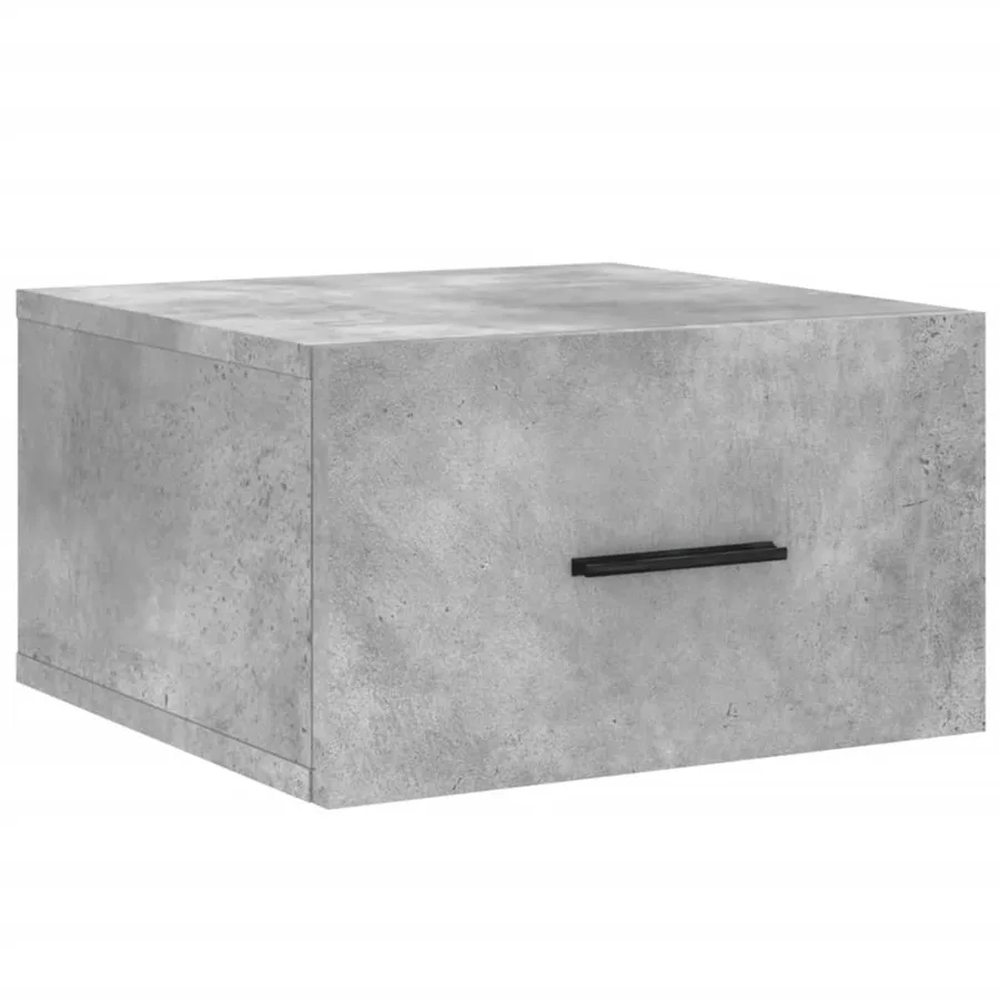 Tables de chevet murales 2 pcs gris béton 35x35x20 cm - 5