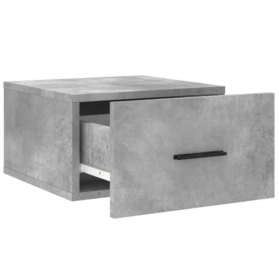 Tables de chevet murales 2 pcs gris béton 35x35x20 cm - 7