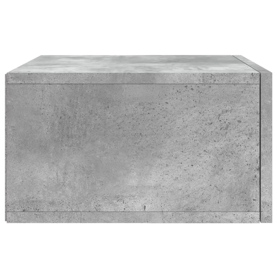 Tables de chevet murales 2 pcs gris béton 35x35x20 cm - 8