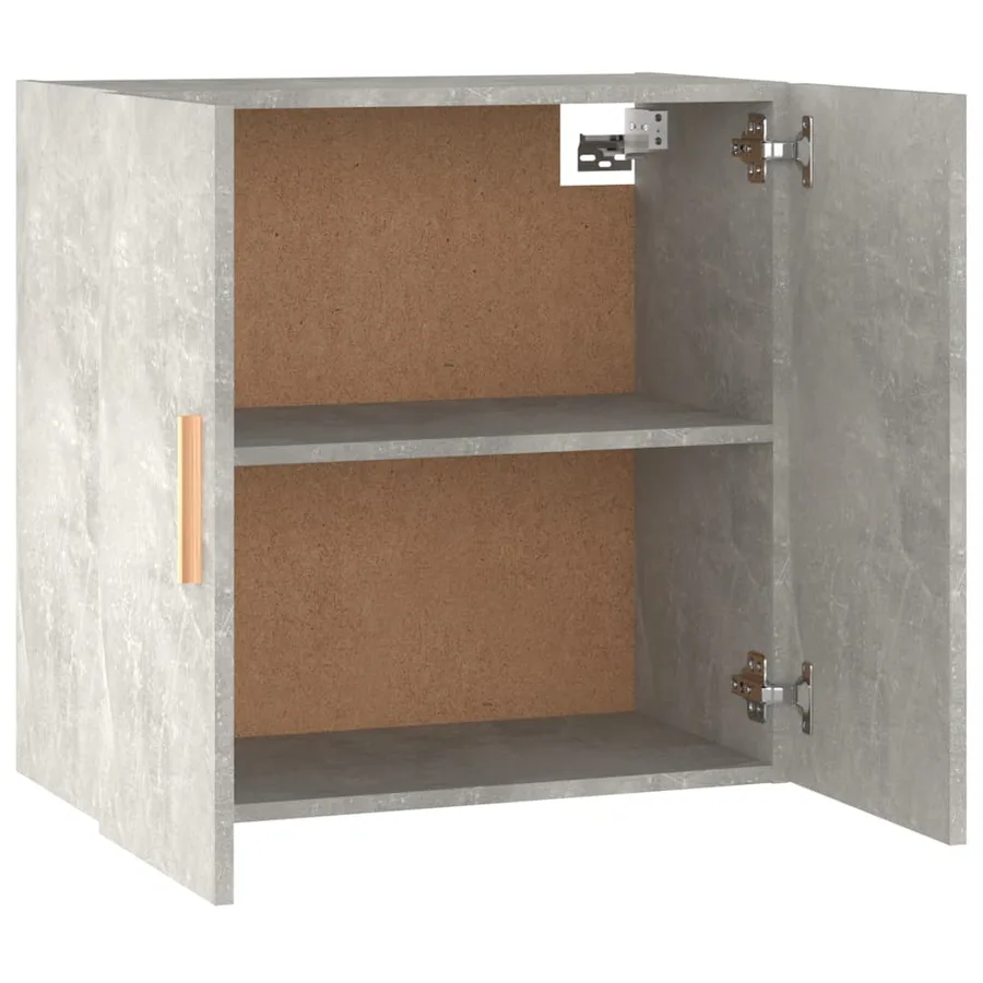 Armoire murale Gris béton 60x30x60 cm Bois d'ingénierie - 8
