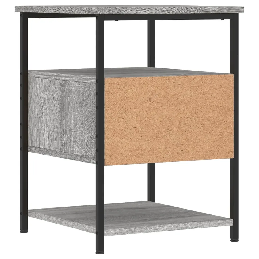 Tables de chevet 2 pcs sonoma gris 40x42x56cm bois d'ingénierie - 9
