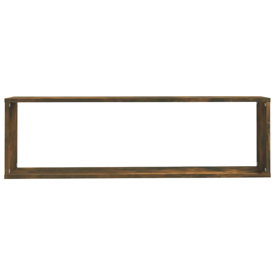Étagères murales cubiques 4 pcs Chêne fumé 100x15x30 cm - 6