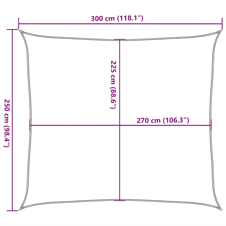 Voile d'ombrage 160 g/m² Vert clair 2,5x3 m PEHD - 10
