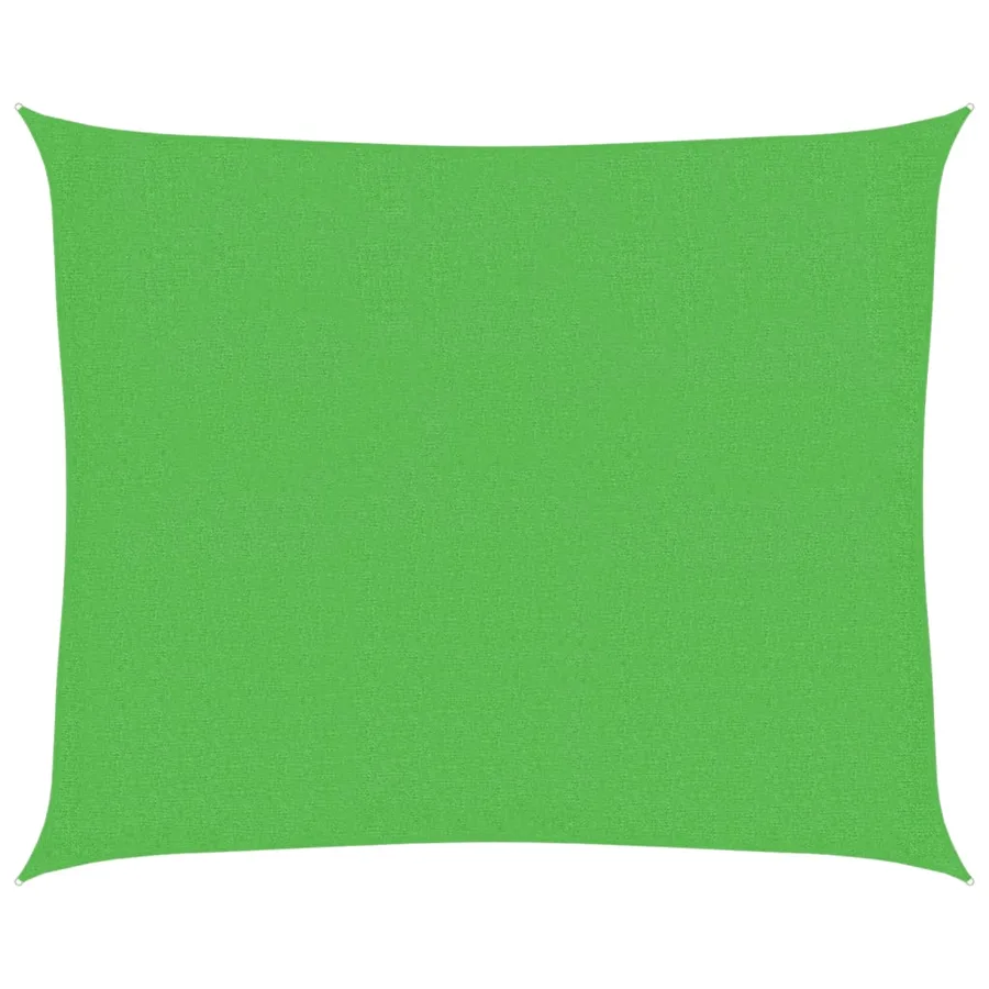 Voile d'ombrage 160 g/m² Vert clair 2,5x3 m PEHD - 2