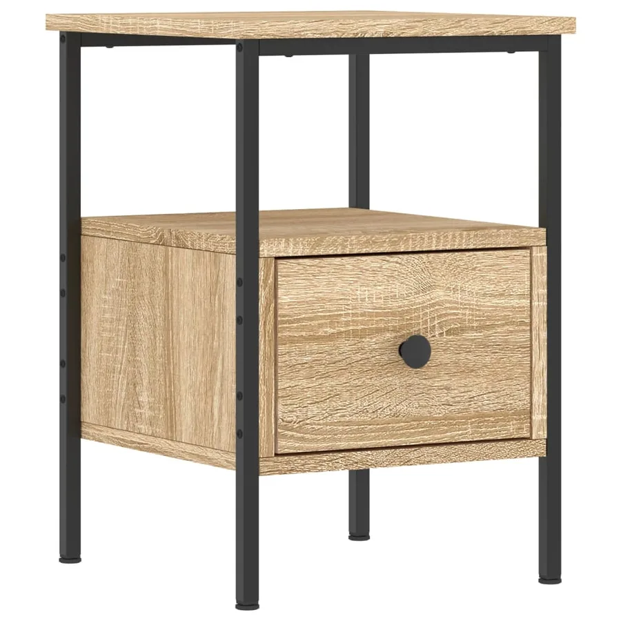 Table de chevet chêne sonoma 34x36x50 cm bois d'ingénierie - 2