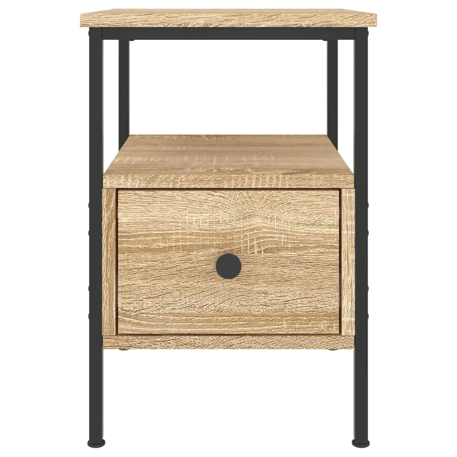 Table de chevet chêne sonoma 34x36x50 cm bois d'ingénierie - 4