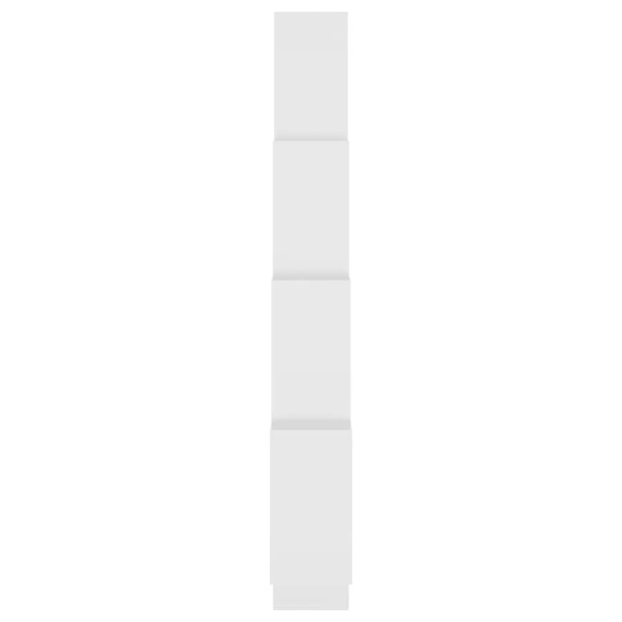 Étagère murale cube Blanc 90x15x119 cm Bois d’ingénierie - 5