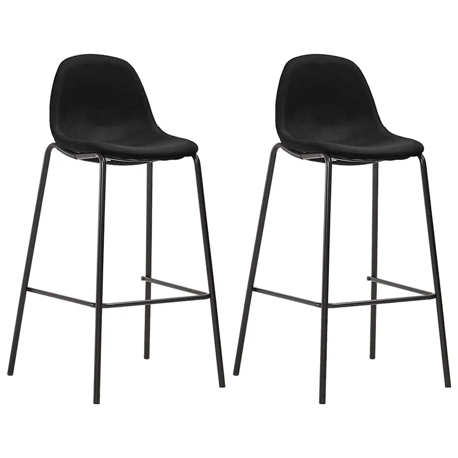 Ensemble de bar 3 pcs Tissu Noir - 6