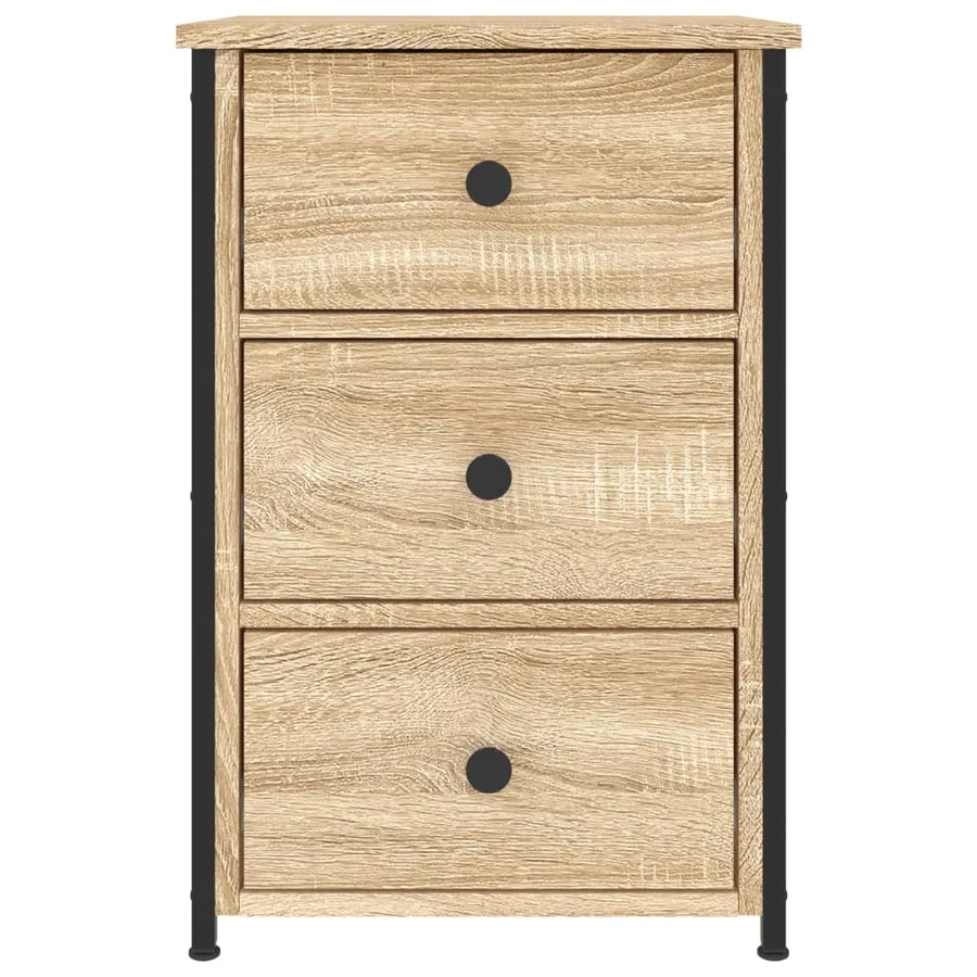 Table de chevet chêne sonoma 40x36x60 cm bois d'ingénierie - 5