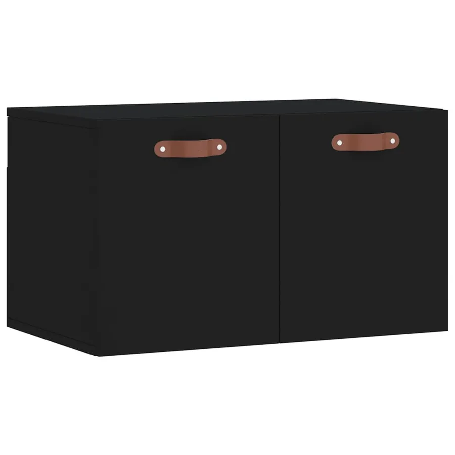 Armoire murale Noir 60x36,5x35 cm Bois d'ingénierie - 2