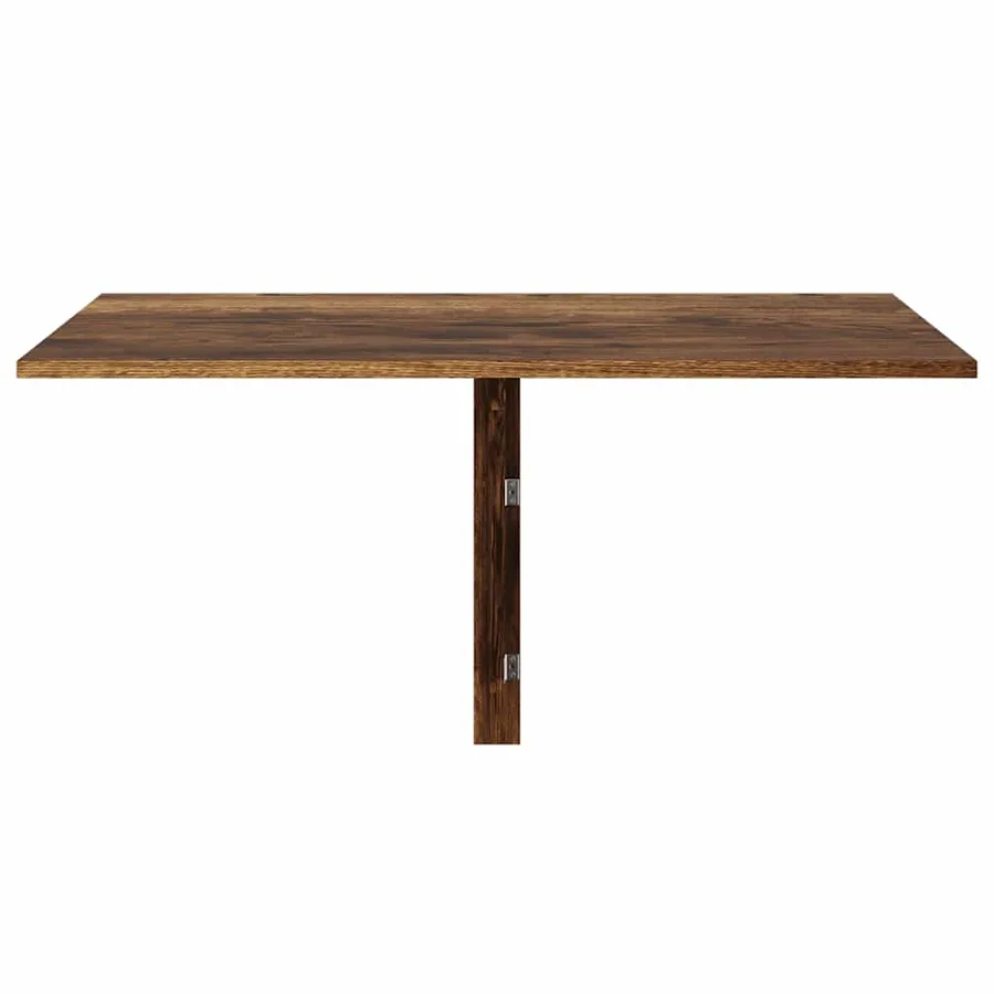 Table murale pliable Chêne fumé 100x60x56 cm Bois d'ingénierie - 4