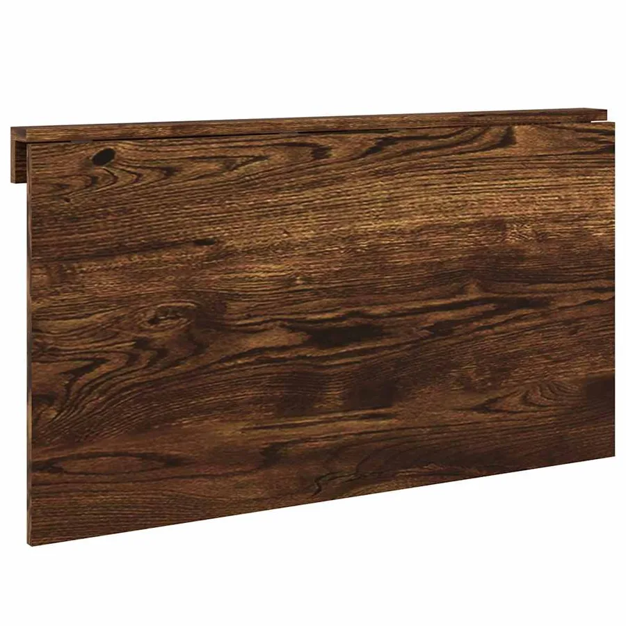 Table murale pliable Chêne fumé 100x60x56 cm Bois d'ingénierie - 5