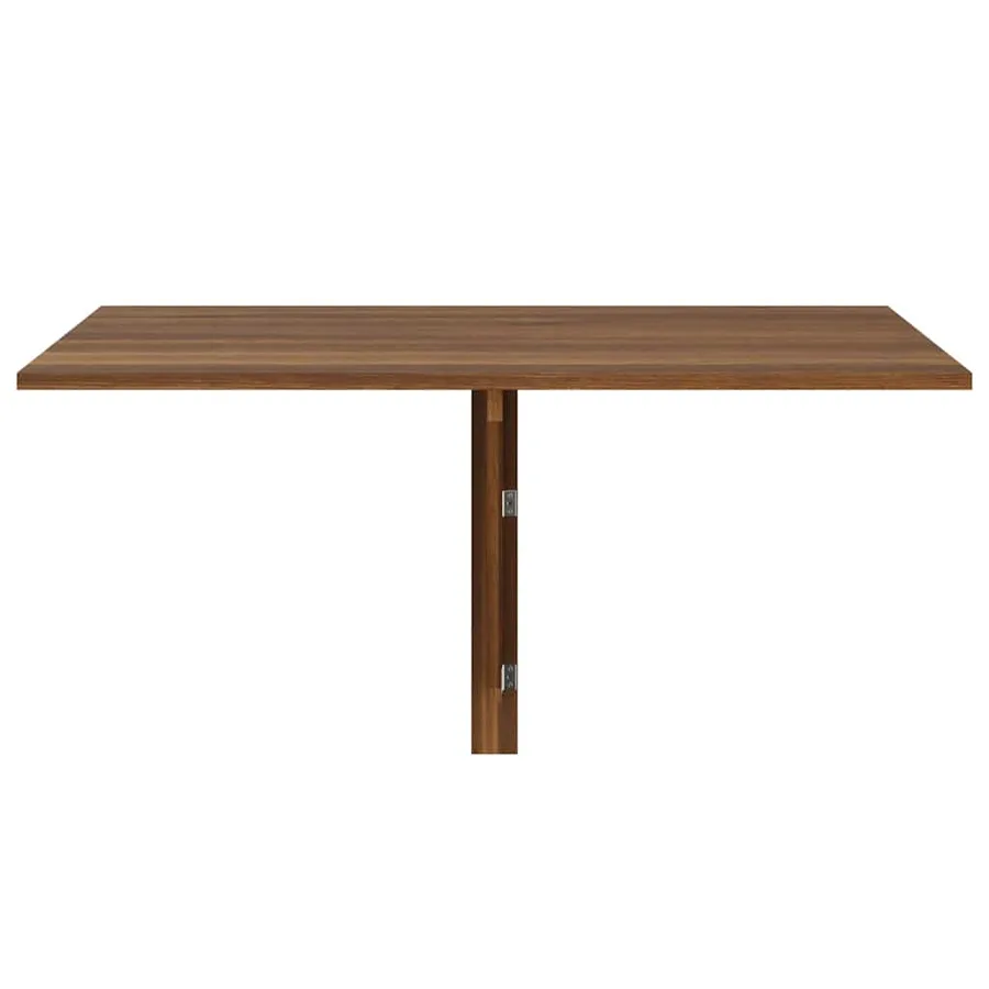 Table murale pliable Chêne marron 100x60x56cm Bois d'ingénierie - 4