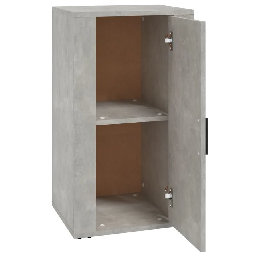 Buffet Gris béton 40x33x70 cm Bois d'ingénierie - 4