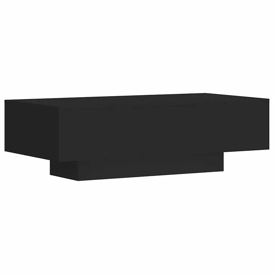 Table basse noir 100x49,5x31 cm bois d'ingénierie - 2