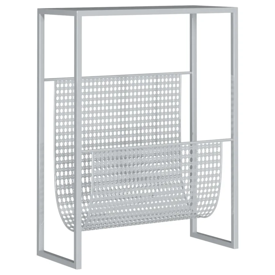 Porte-revue Argenté 35x15x45 cm Acier - 2