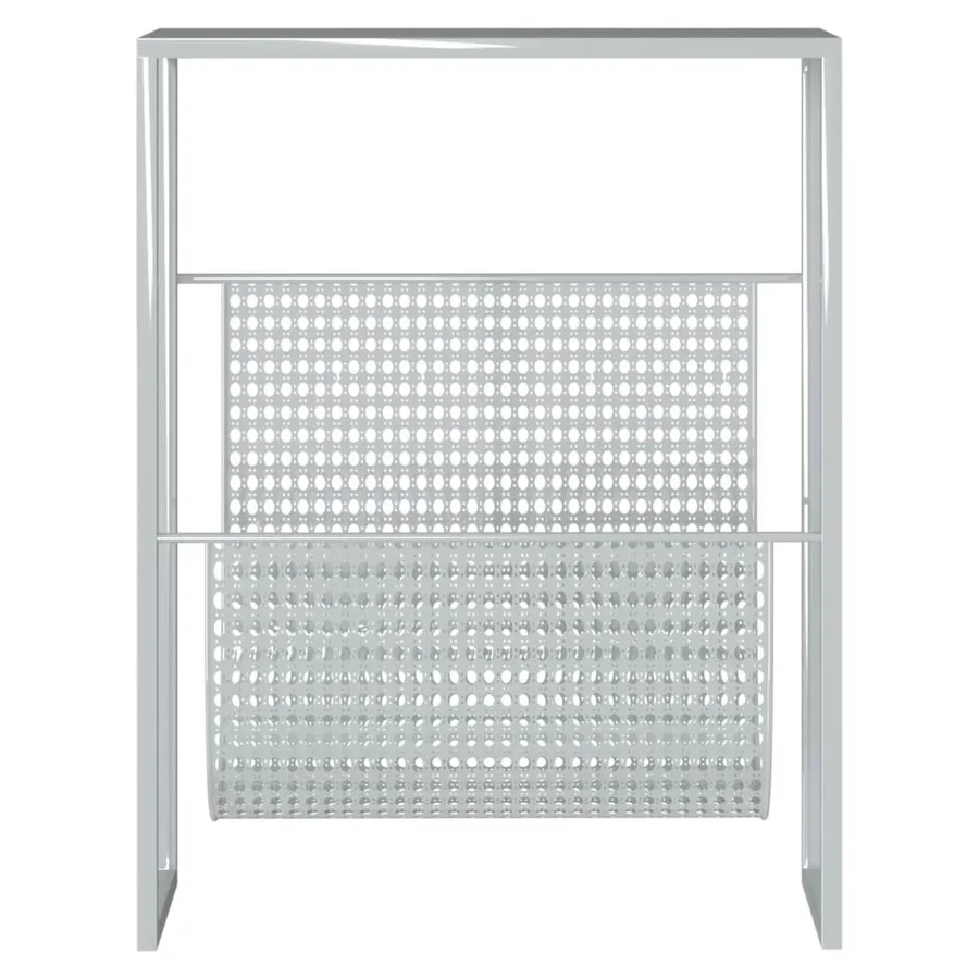Porte-revue Argenté 35x15x45 cm Acier - 3