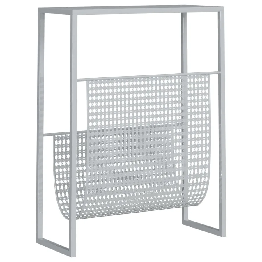 Porte-revue Argenté 35x15x45 cm Acier - 5