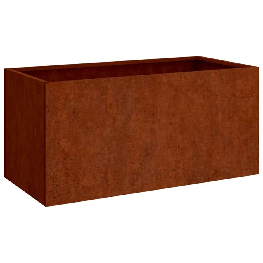 Jardinière 62x30x29 cm acier corten - 2