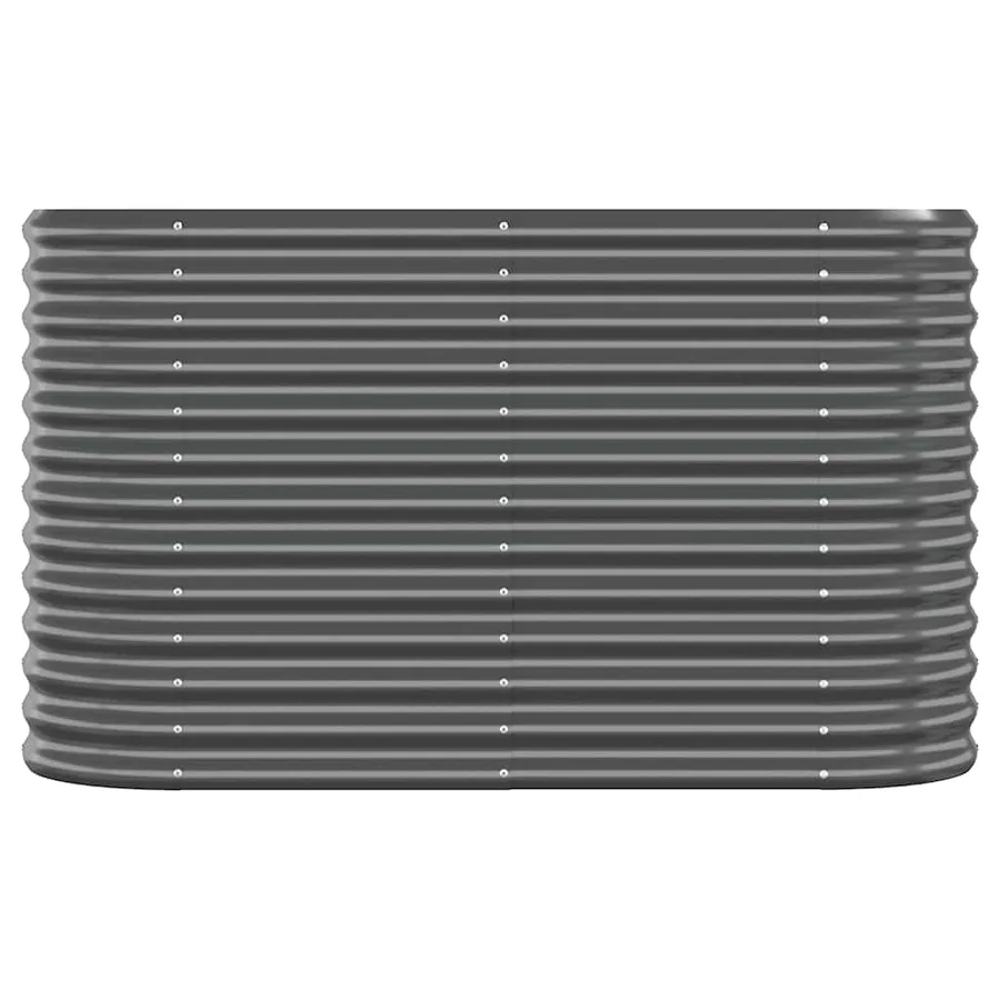 Lit surélevé de jardin Acier galvanisé Anthracite - 3