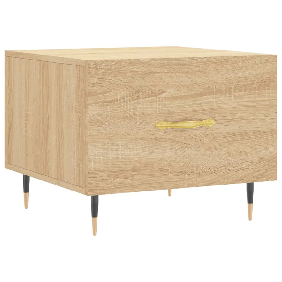 Table basse Chêne sonoma 50x50x40 cm Bois d'ingénierie - 2