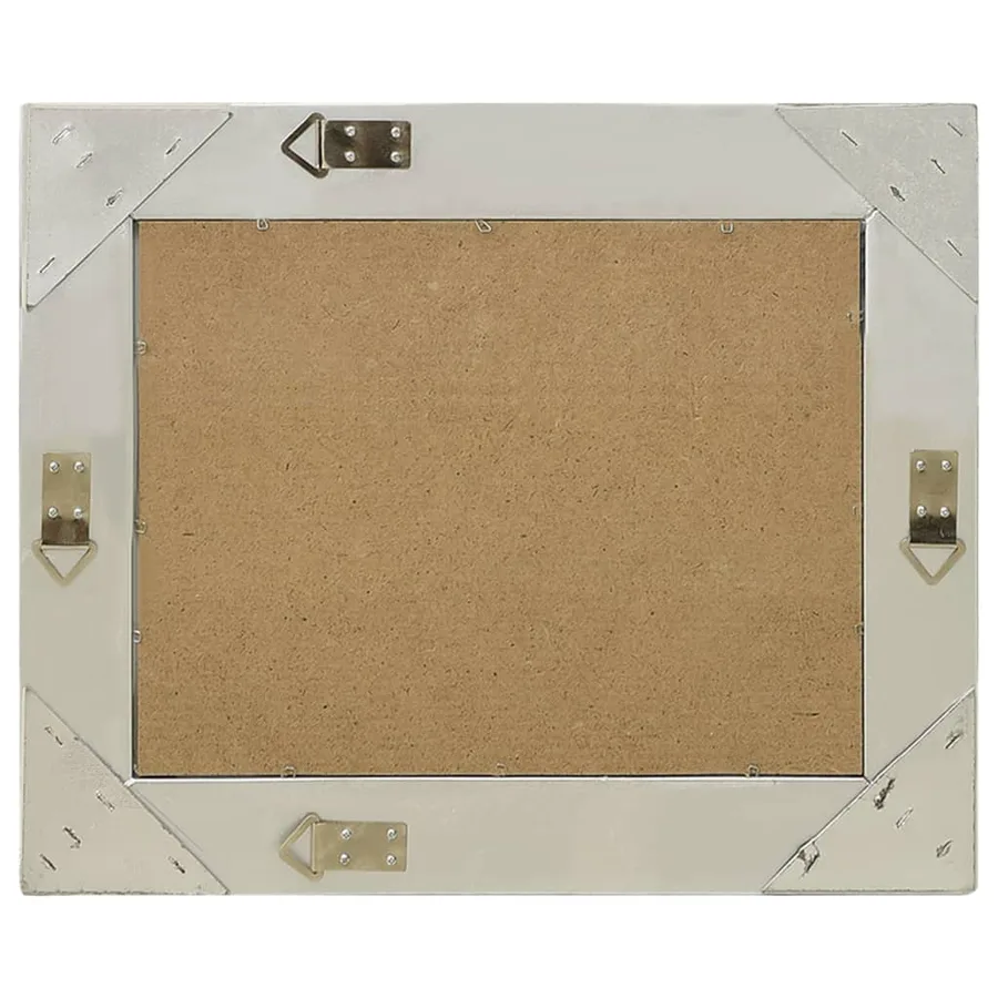 Miroir mural style baroque 50x40 cm Argenté - 3