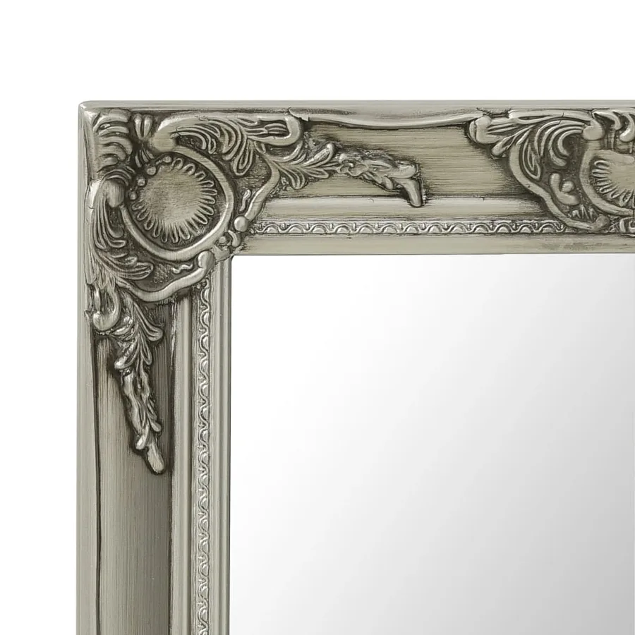 Miroir mural style baroque 50x40 cm Argenté - 4