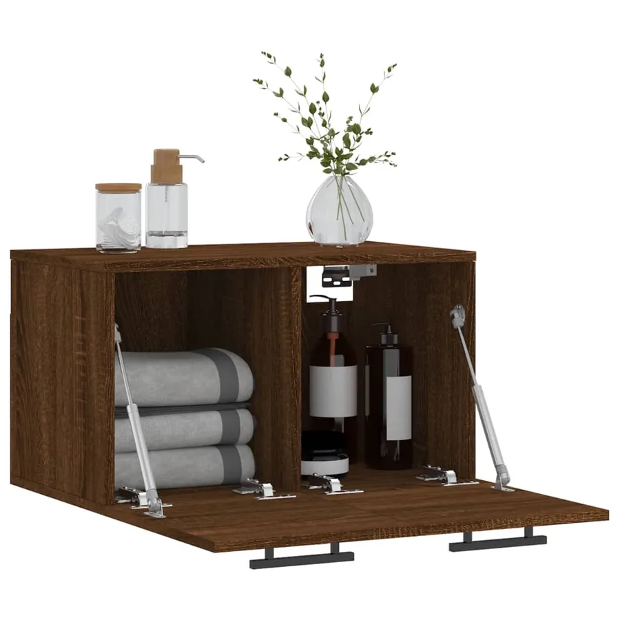 Armoire murale Chêne marron 60x36,5x35 cm Bois d'ingénierie - 4