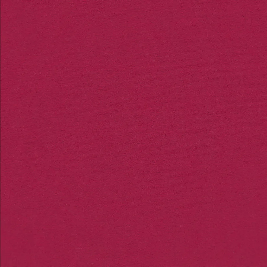 Tabouret avec pieds en bois Rouge bordeaux Velours - 6