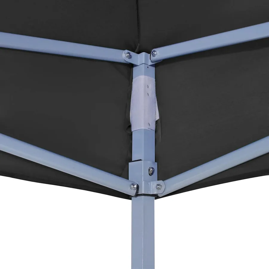 Toit de tente de réception 2x2 m Noir 270 g/m² - 5