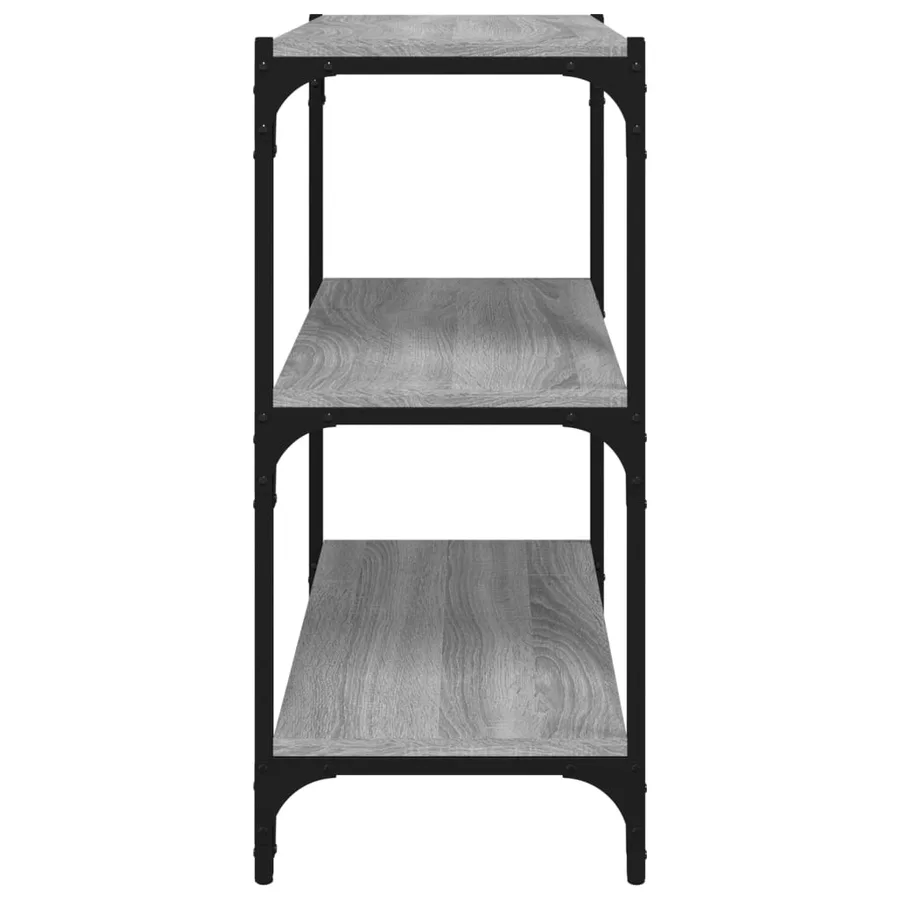 Bibliothèque Sonoma gris 60x33x70,5 cm Bois d'ingénierie acier - 6