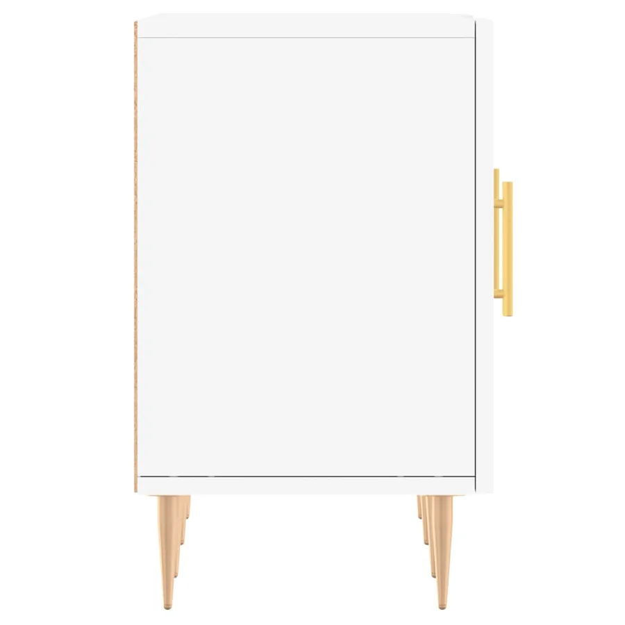 Meuble TV blanc 150x30x50 cm bois d'ingénierie - 7