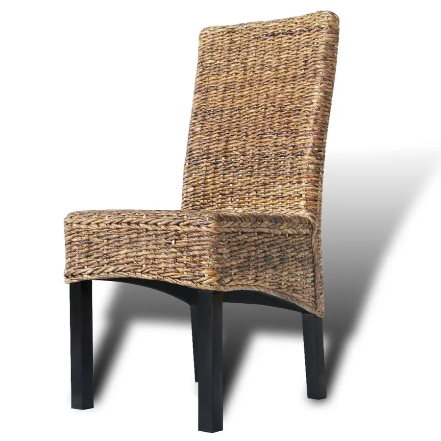 Chaises à manger lot de 4 bois solide de manguier et abaca - 8