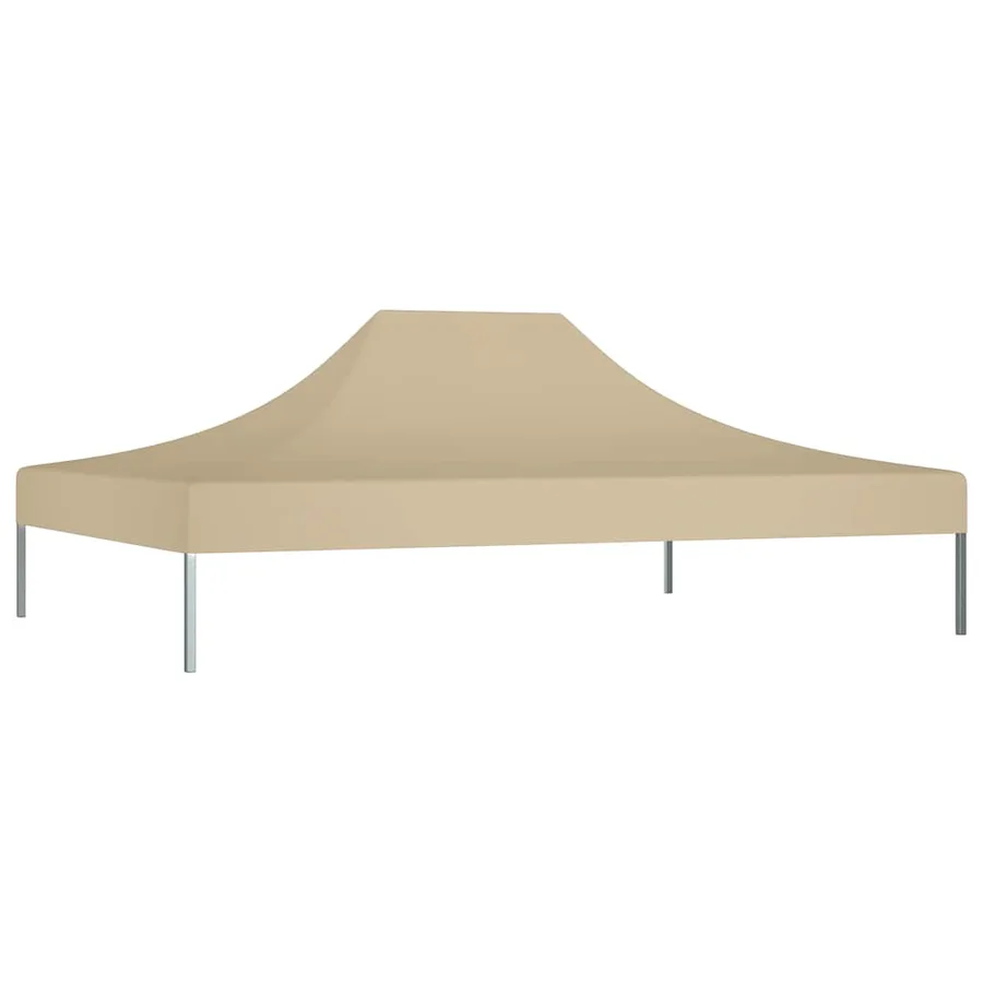 Toit de tente de réception 4,5x3 m Beige 270 g/m² - 3