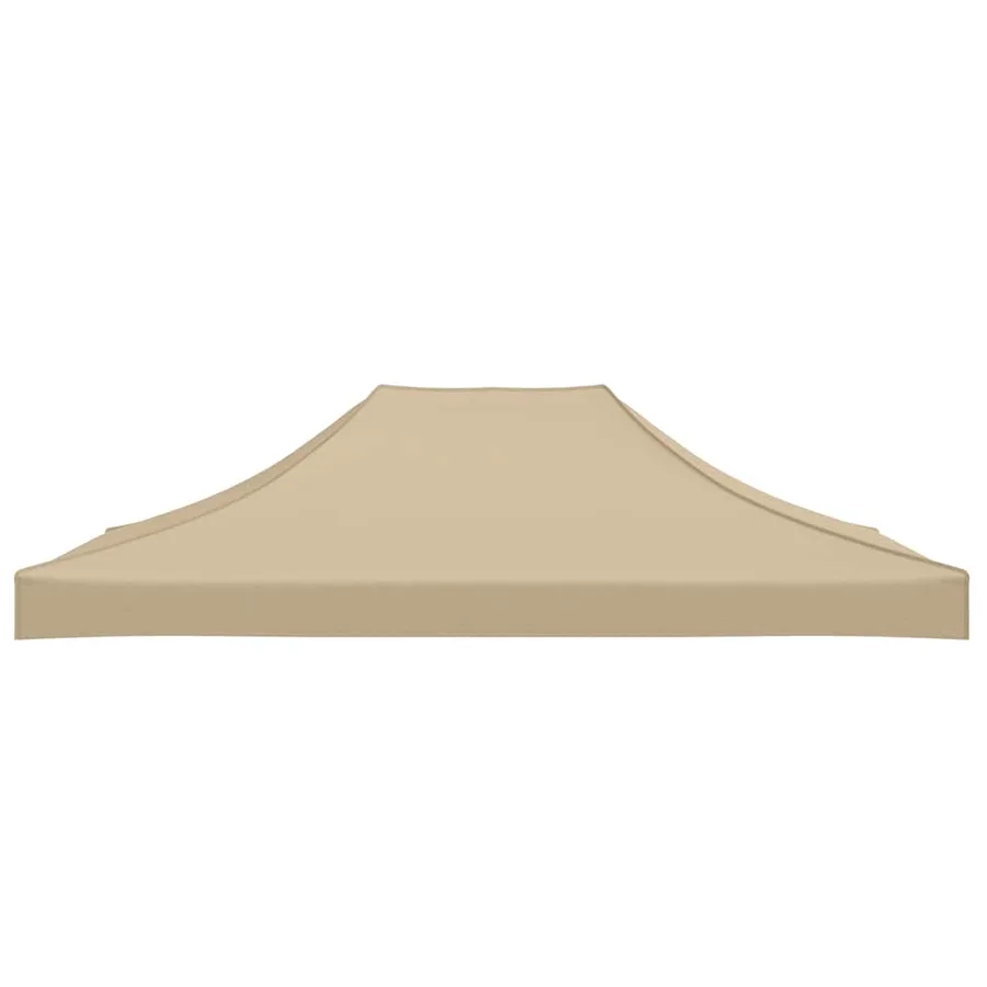 Toit de tente de réception 4,5x3 m Beige 270 g/m² - 4