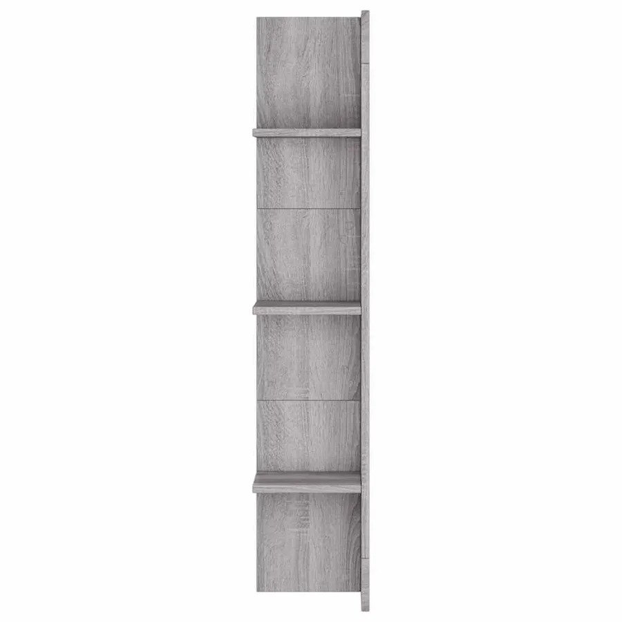 Meuble TV sonoma gris 152x22x113 cm bois d'ingénierie - 5