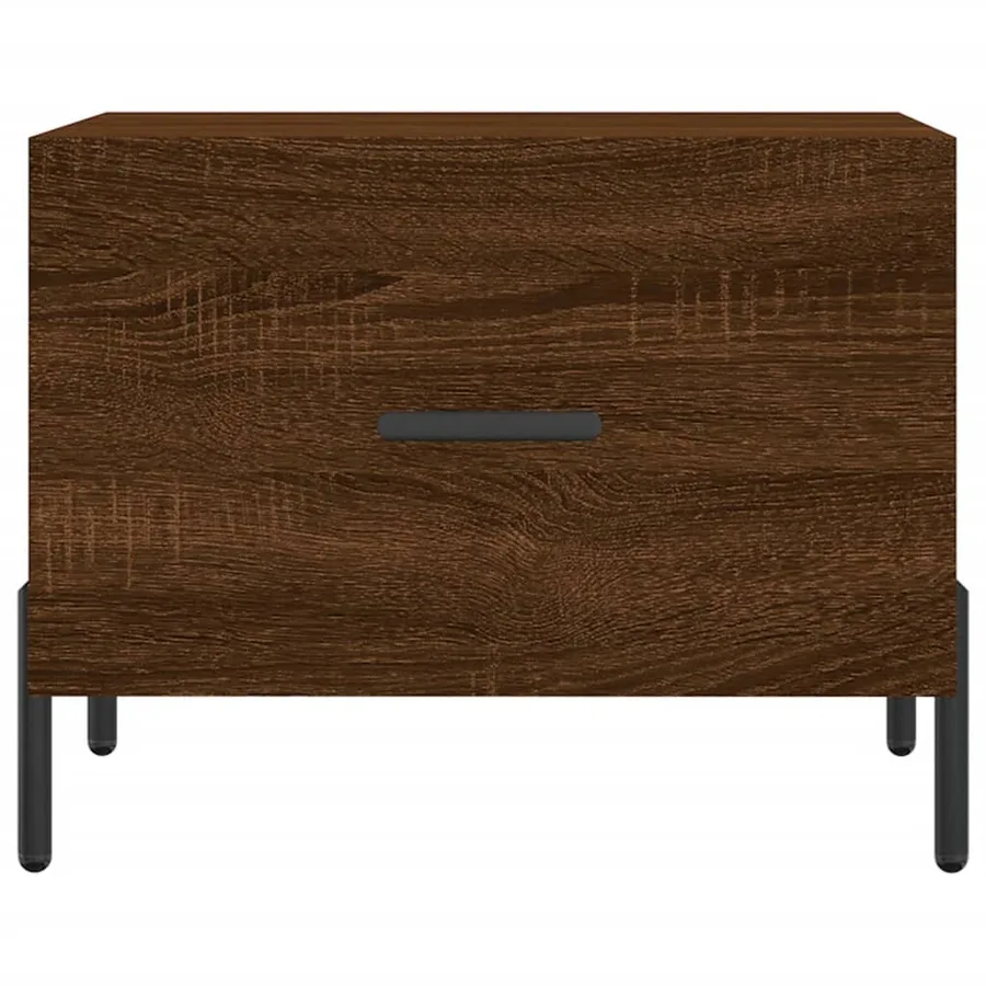 Tables basses 2 pcs chêne marron 50x50x40 cm bois d'ingénierie - 6