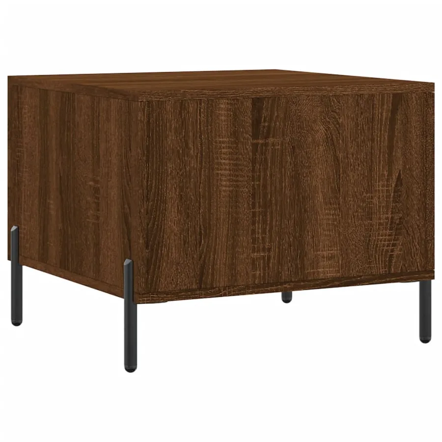 Tables basses 2 pcs chêne marron 50x50x40 cm bois d'ingénierie - 9