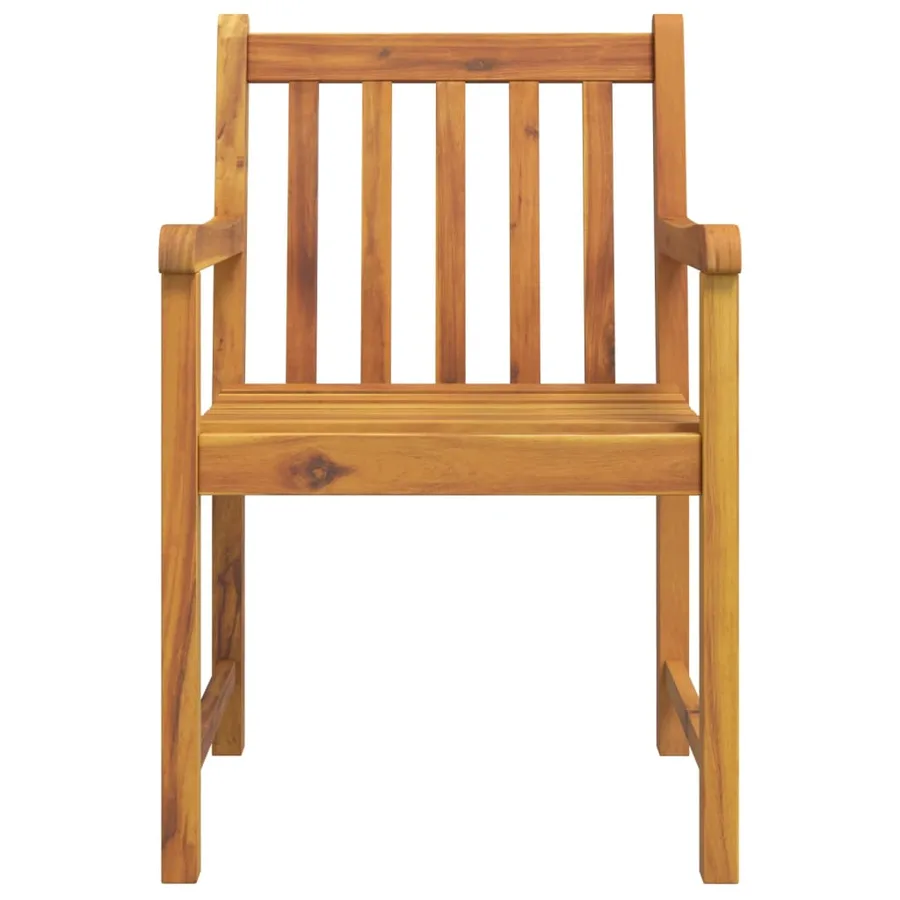 Chaises de jardin lot de 6 56x55,5x90 bois massif d'acacia - 4
