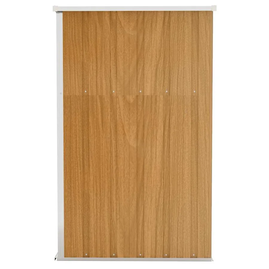 Remise de jardin murale Marron 118x100x178 cm Acier galvanisé - 4