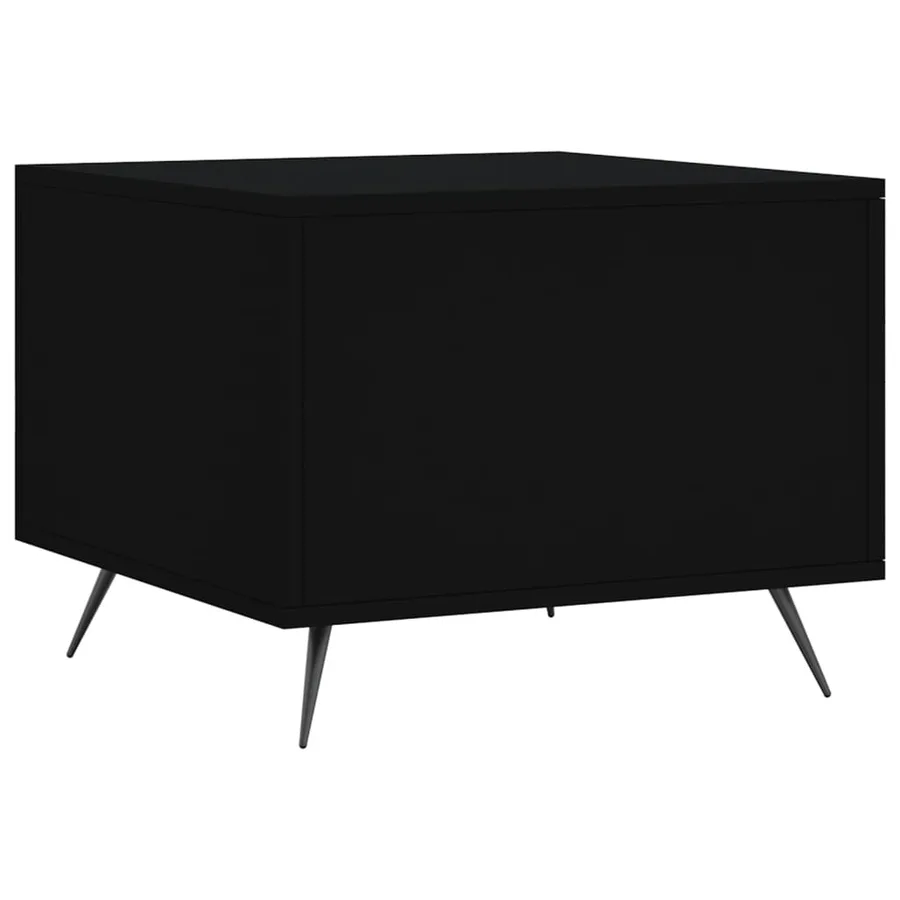 Tables basses 2 pcs noir 50x50x40 cm bois d'ingénierie - 9
