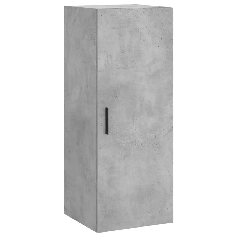 Buffet haut Gris béton 34,5x34x180 cm Bois d'ingénierie - 7