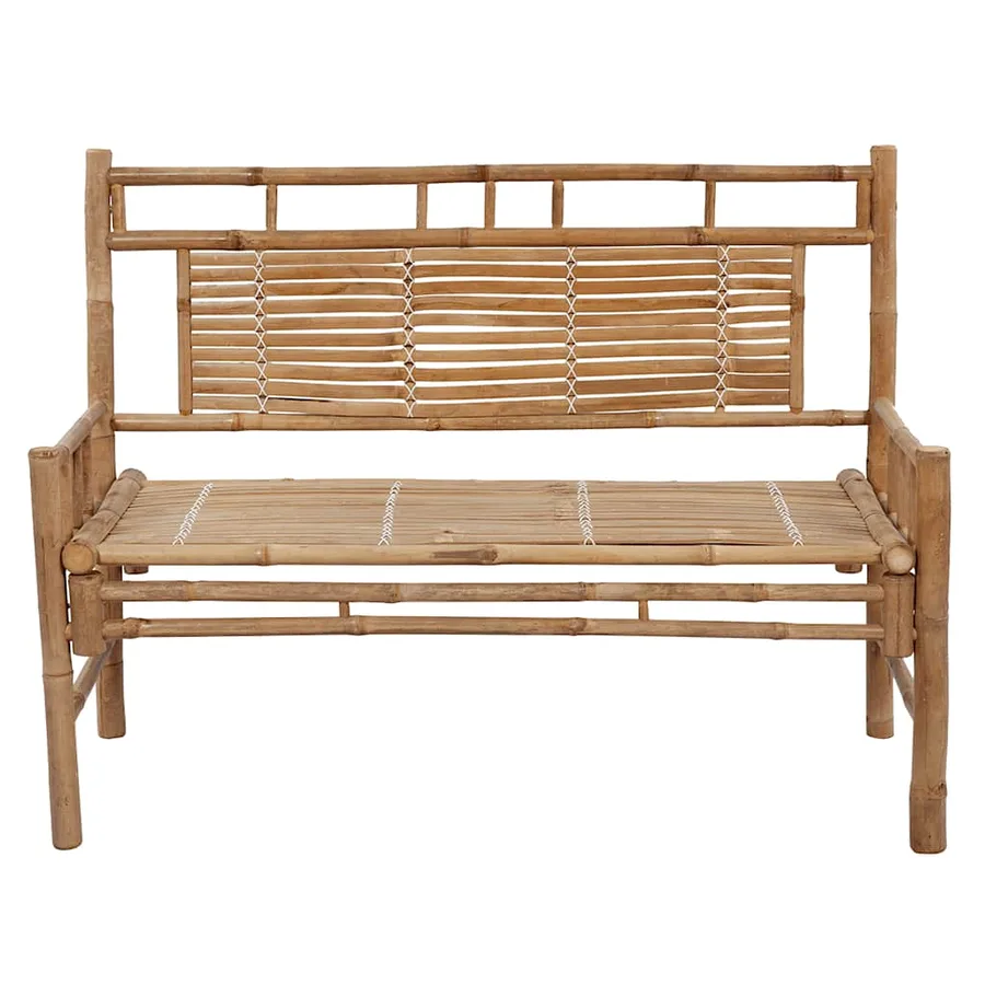 Banc de jardin avec coussin 120 cm Bambou - 3
