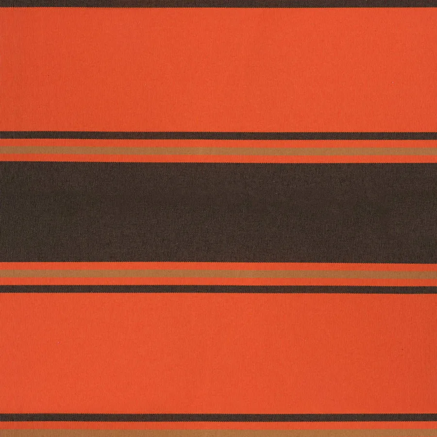Auvent rétractable orange et marron 3,5x2,5m tissu et aluminium - 8