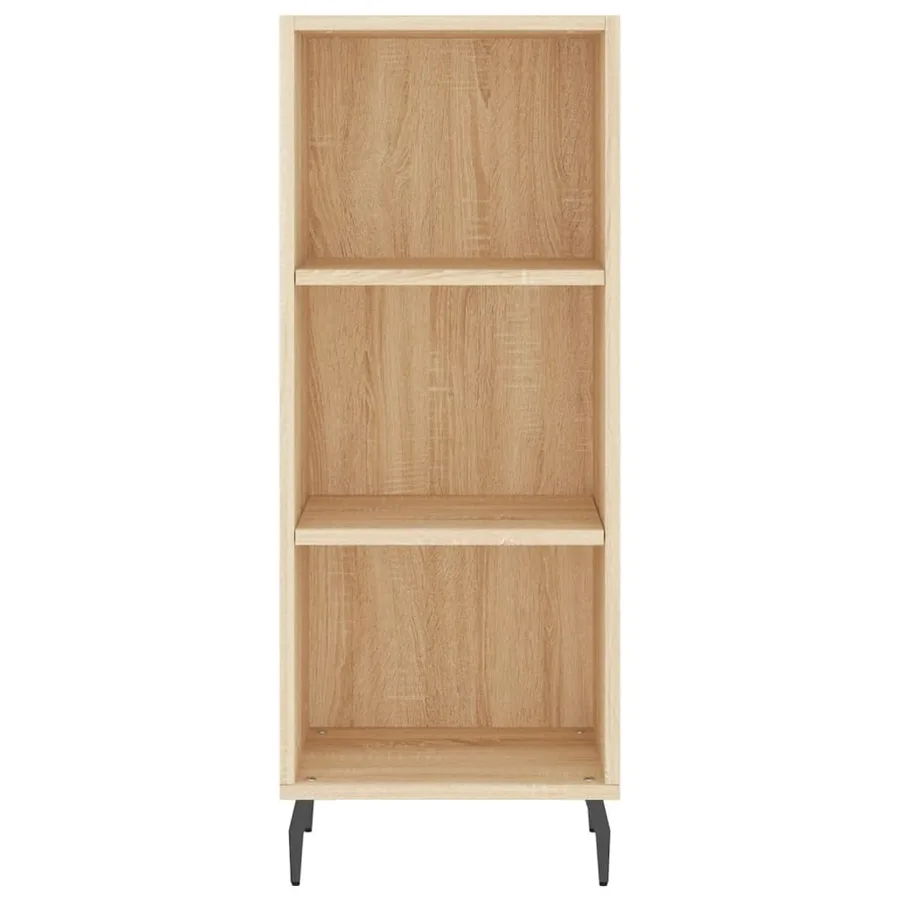 Buffet haut Chêne sonoma 34,5x34x180 cm Bois d'ingénierie - 7