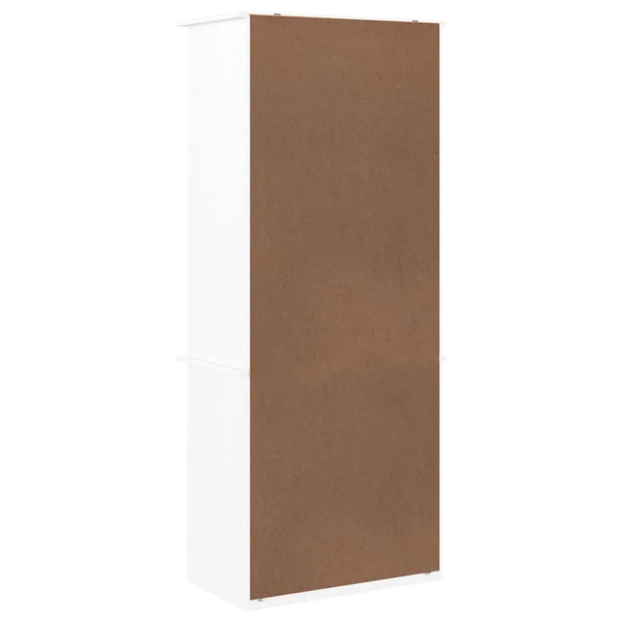 Bibliothèque et tiroirs ALTA blanc 60x35x142 cm bois massif pin - 6